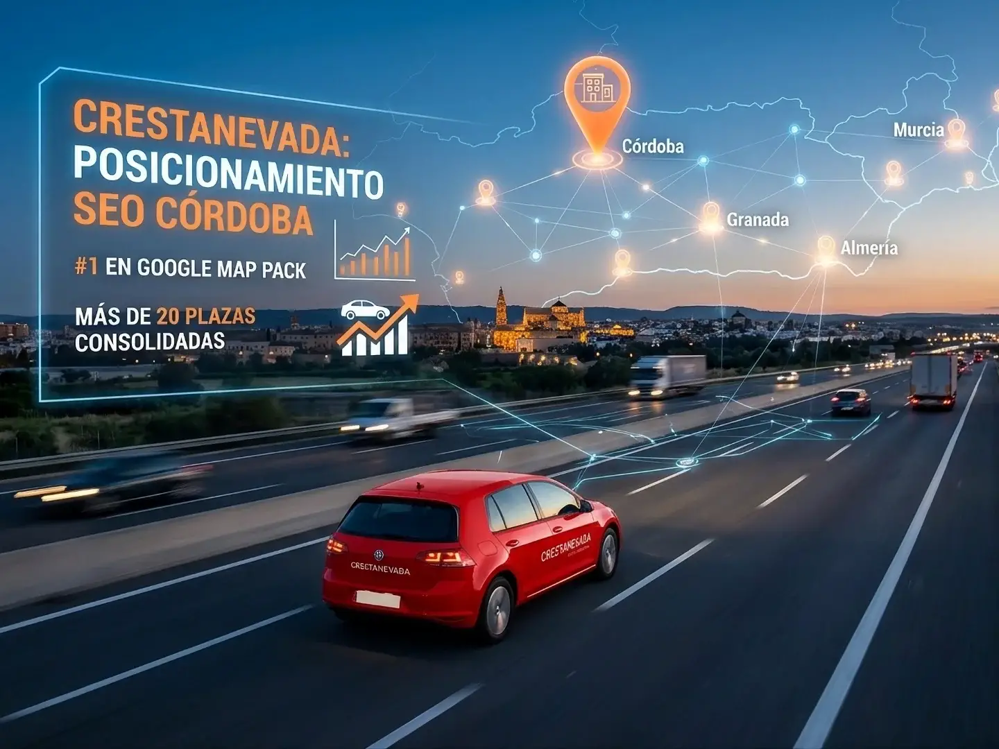 Crestanevada se posiciona en Córdoba: Estrategia SEO Escalable | Leovel
