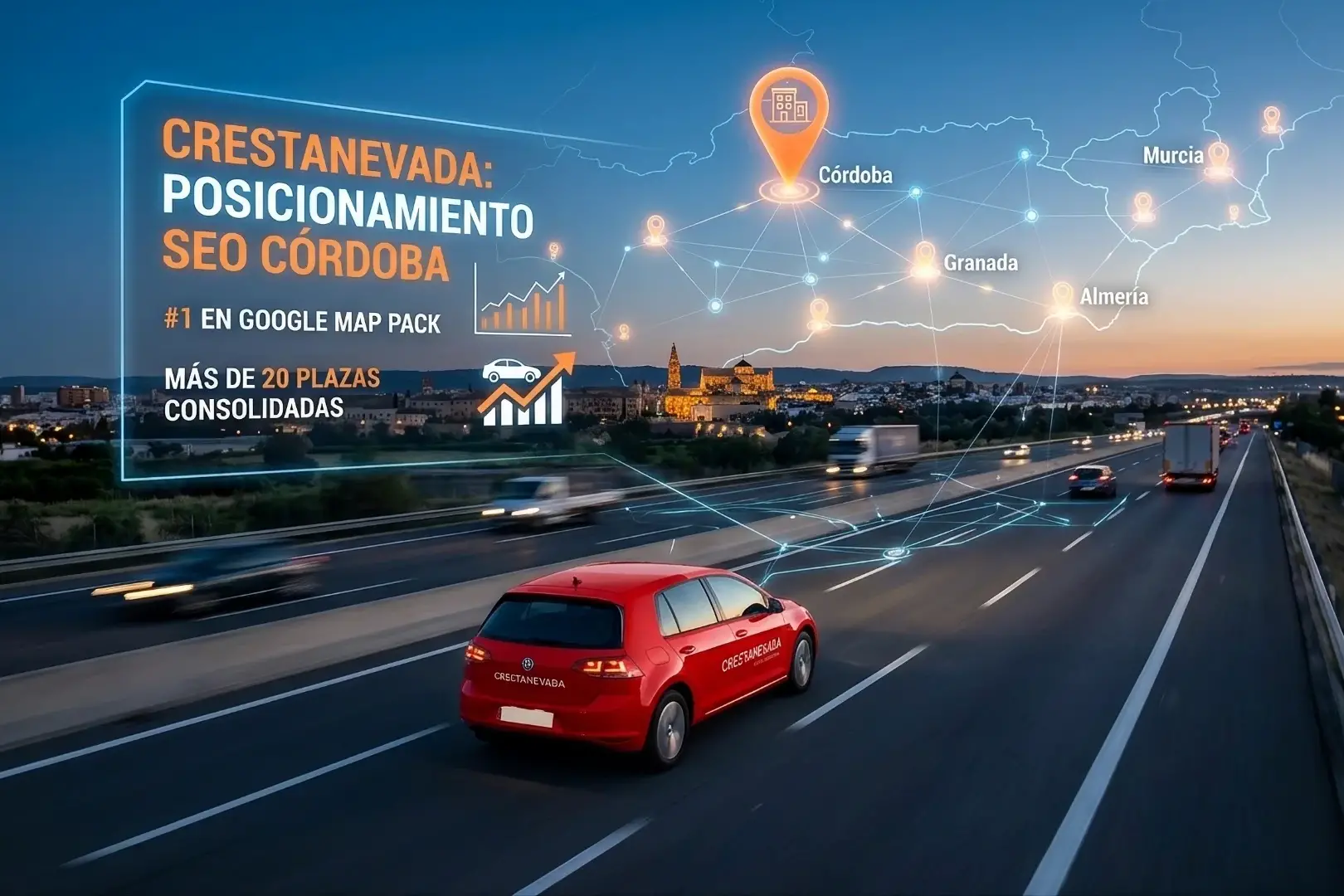 Crestanevada se posiciona en Córdoba: Estrategia SEO Escalable | Leovel